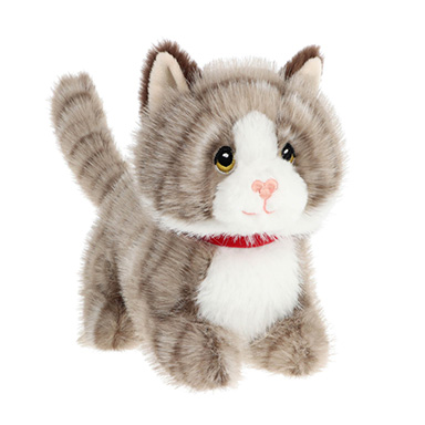 SIVO PRUGASTO MAČE (stojeće) – plišana igračka - KEEL TOYS, UK